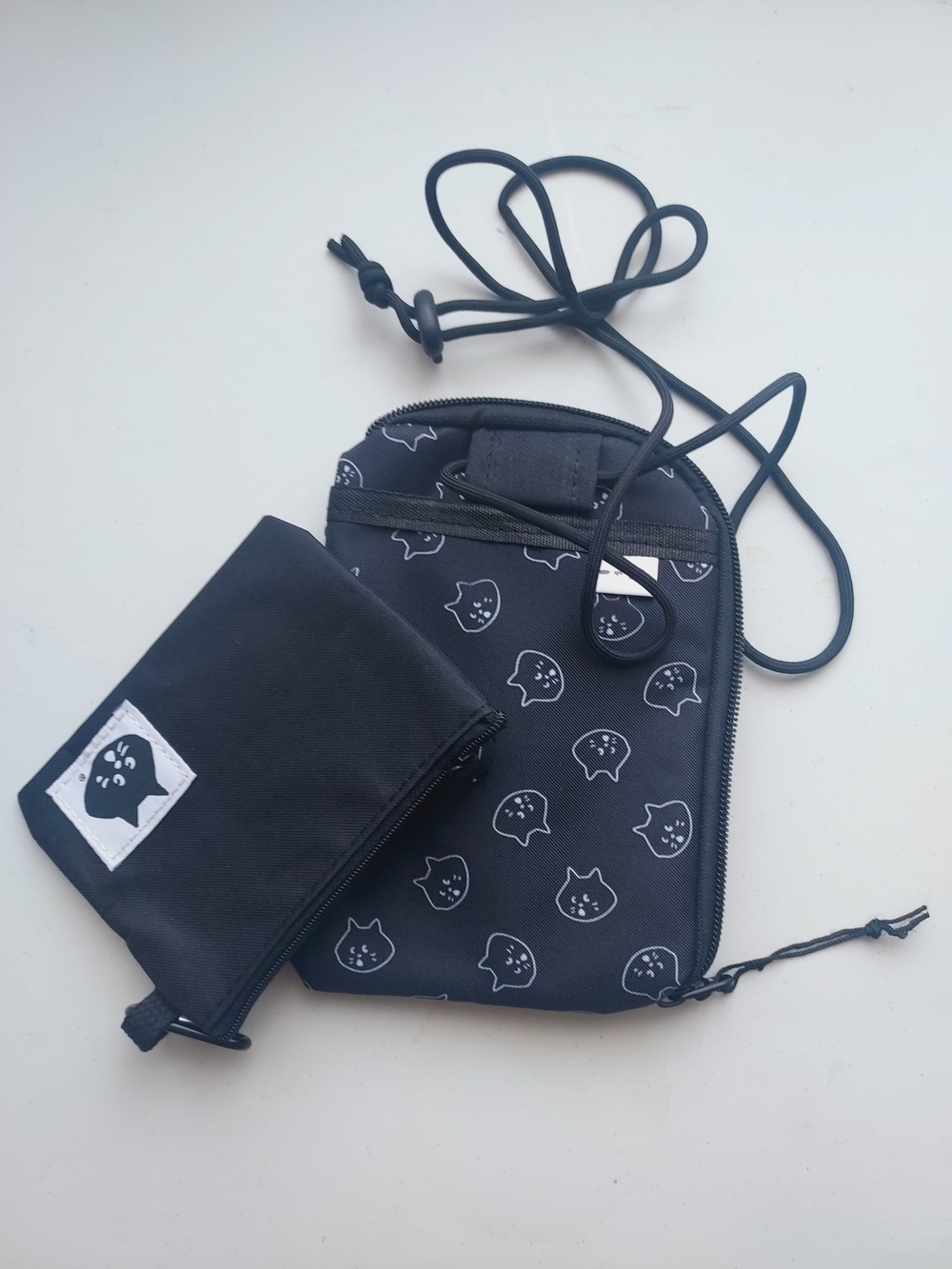 Ne-Net Ne Net Nya Black Cat Print Kids Crossbody Bag with Coin Pouch